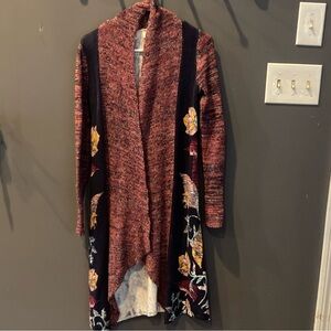 Anthropologie stunning classy eye catching  XS long duster excellent condition